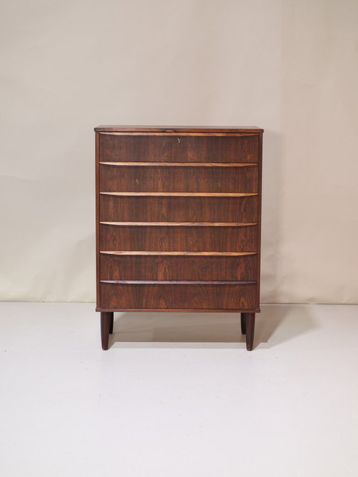 Grande commode en bois de rose danoise vintage