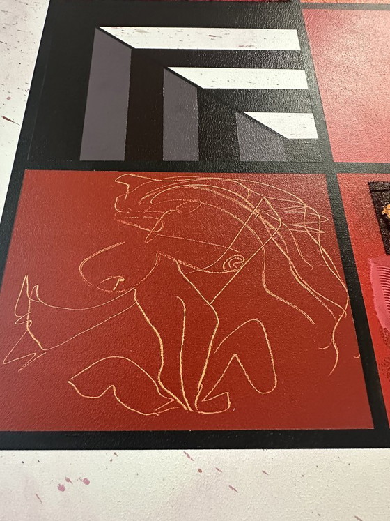 Peinture abstraite 200x200 – Peintures et dessins, Canvas (photo 10 of 13)