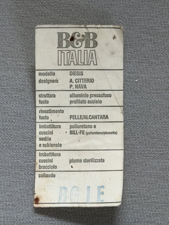 Image 1 of Diesis leather sofa A. Citterio and P. Nava