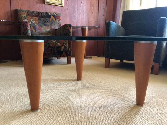 Image 1 of 3 tables en verre COR Zelda, 1x table basse, 2 tables d'appoint