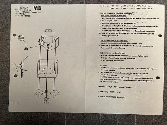Image 1 of Lámpara colgante Dijkstra de los años 80