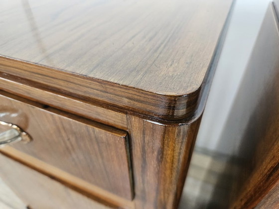 Paire de tables de nuit Art Decò en noyer, 1940 – Bois (photo 8 of 18)