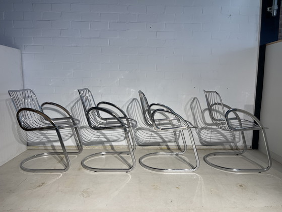 Image 1 of Gastone Rinaldi vintage stoelen Rero Artdeco 