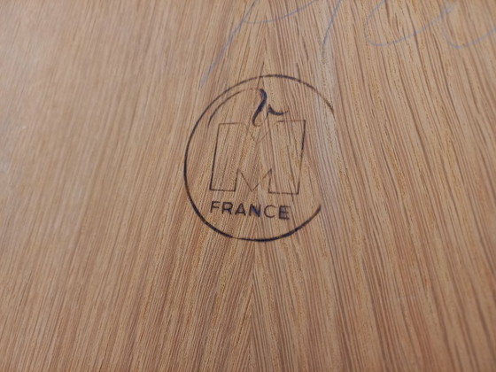 Image 1 of Guillerme et Chambron vintage solid oak wardrobe from the 60s