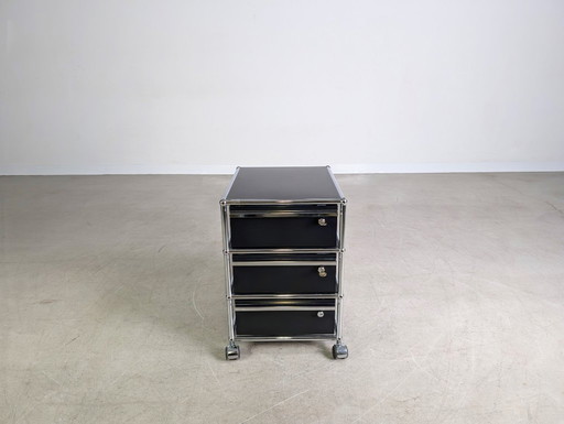 6 ruedas para armario de oficina móvil USM Haller, color azul oscuro, con cerradura