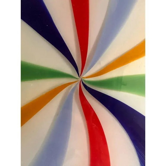 Image 1 of Italienische Wandleuchte aus Muranoglas mit Wirbelmuster von Simoeng