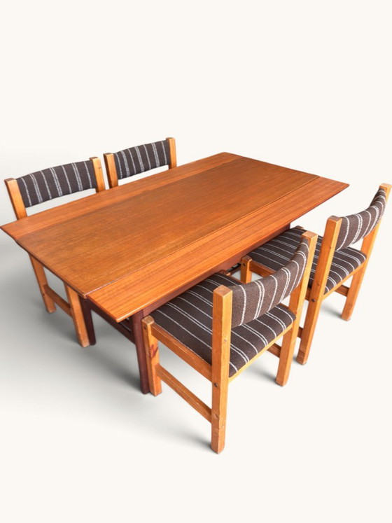 Mid-Century Vintage Salontafel En Eettafel In 1, Grete Jalk Voor Glostrup – Wood (photo 9 of 10)