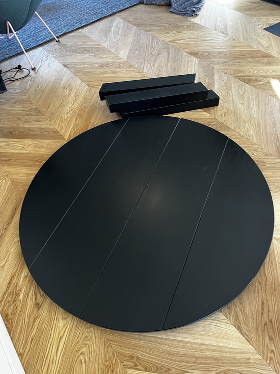 Image 1 of Mesa de comedor redonda negra | 150 cm