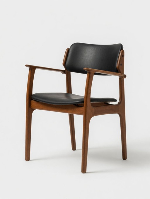 Silla de capitán Erik Buch de palisandro, modelo 50