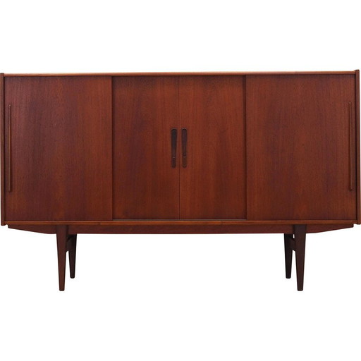Vintage teakhouten highboard, Denemarken 1960