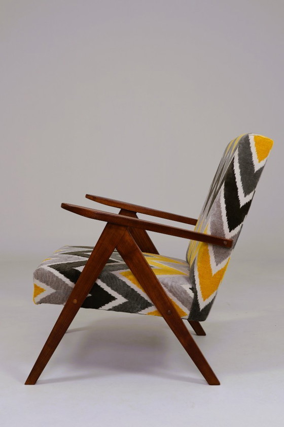 Image 1 of Fauteuil scandinave style ethnique Lima Fauteuil de salon moderne du milieu du siècle Lima