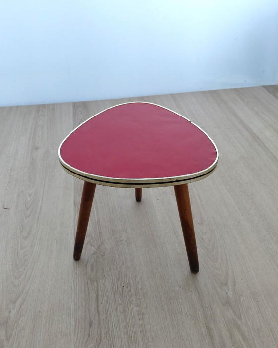 Image 1 of Tavolino anni '50 con piano rosso