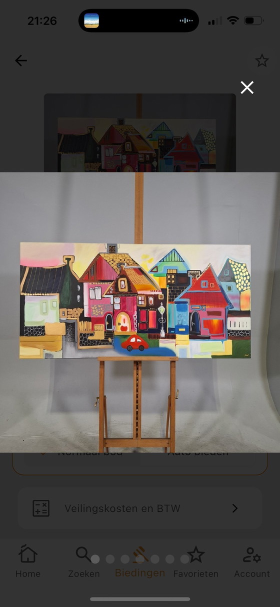 Image 1 of Unique painting by Seidel 140 x 70 cm "untitled"