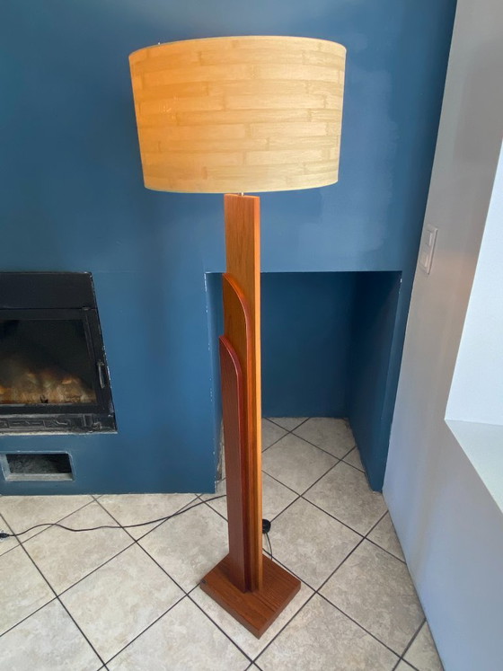Lampada da terra vintage K-Lighting in teak scandinavo, anni '70 – Lampade da terra, Wood (photo 19 of 19)