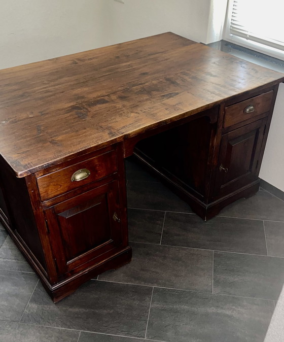 Image 1 of Bellissima scrivania duo in teak inglese