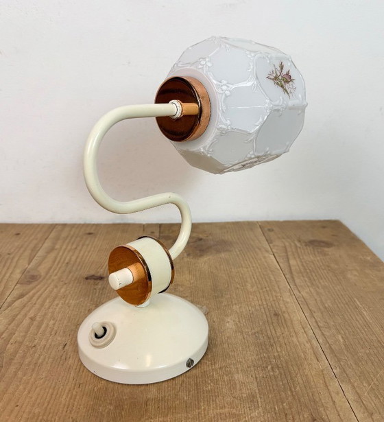 Image 1 of Vintage Wall Light with Milk Glass from Drukov, 1960s