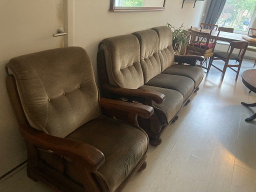 Antique sofa and armchair