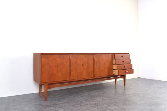 Image 1 of Mid-Century teakhouten dressoir van Heinrich Althoff, jaren 60.