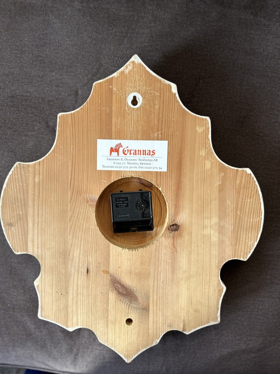 Original Schwedische Wanduhr - Grannas Olsson – Uhren, Wood (photo 8 of 9)