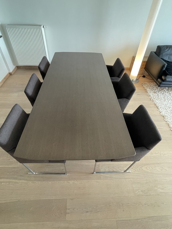Image 1 of B&B Italia tafel Eileen en 6 stoelen Solo S58