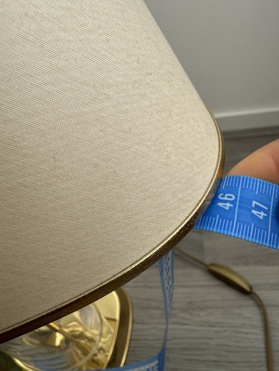 Image 1 of Lampada in vetro in stile Regency con elementi dorati