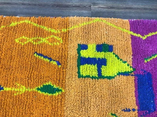 Tappeto berbero in lana fatto a mano 150/250cm – vloerkleden en tapijten, Wool (photo 2 of 7)