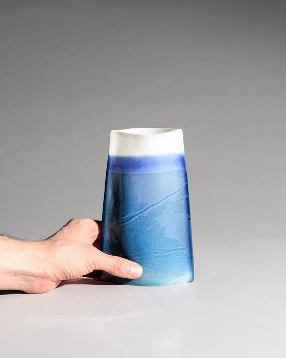 Image 1 of Johan van Loon x Rosenthal Studio-Line Glossy Paper Porcelain Vase Duo Maritime