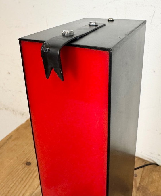 Image 1 of Lettera I illuminata rossa d'epoca, anni '70