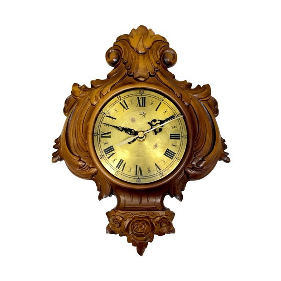 UPG Halle hanging wall clock – eclectic style, 1970s, in working order – Metal, Plastic (photo 3 of 9)