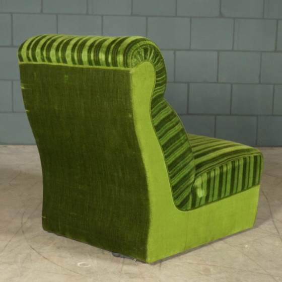Vintage modular seating group - green velvet - 1960s – Modular sofas, Textile (photo 11 of 19)