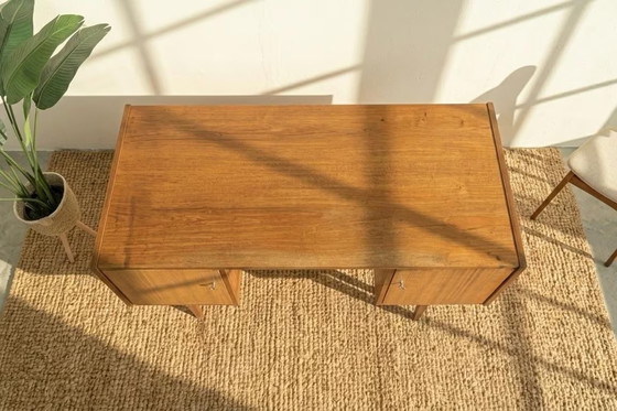 Image 1 of Desk, table, secretary, cabinet, vintage mid-century 60s retro