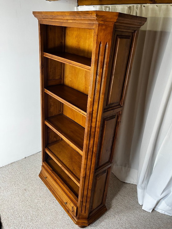 Librerie aperta in ciliegio, stile classico francese, influenza Luigi Filippo, 1950 – Legno (photo 4 of 14)