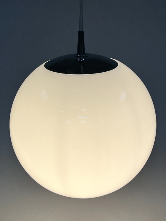 Image 1 of Vintage Glazen Bollamp / Hanglamp, Peill & Putzler, Duitsland 1960's