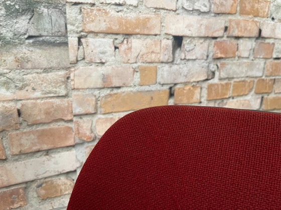 Ahrend Freischwinger Stuhl mit Rohrrahmen – Rot | Ahrend Design – Esszimmerstühle, Metal, Plastic (photo 9 of 16)