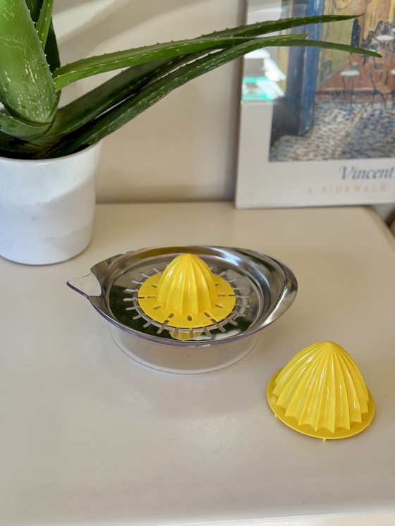 Image 1 of Vintage Citrus Press Stainless Steel & Fresh Yellow Ikea Spritta