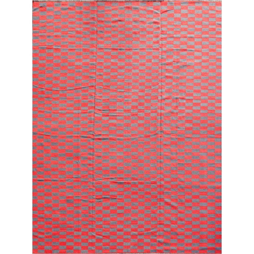 MAZANDARAN Kilim Designer Tapijt 440 x 370 cm Rood Grijs Handgeweven