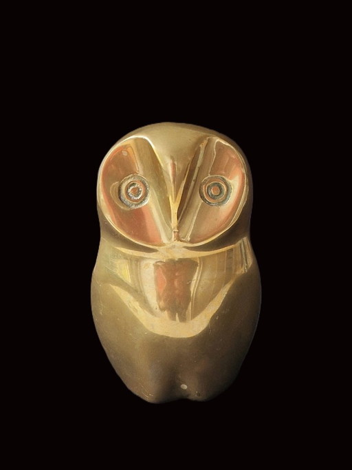 Caravell Design - Búho de cobre de mayor tamaño - Etiquetado