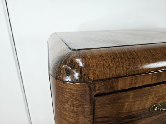 1940s Art Decò walnut chest of drawers, Wood, Brown, Klassiek (photo 6 of 24)