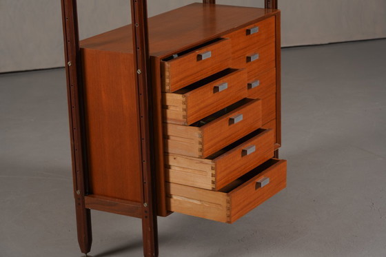 Image 1 of Vintage Italian Teak Wall Unit, Italy 1960’s
