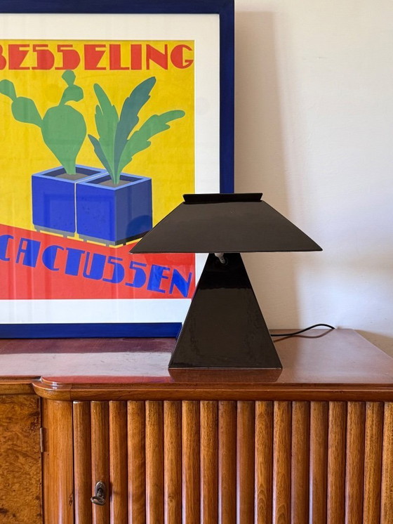 Image 1 of Lampada da tavolo in ceramica nera Space Age, Italia, anni '70