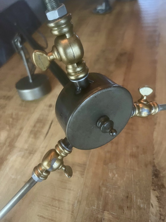 Image 1 of Plafondlamp Industriële PTMD - Gris/Brons - Verstelbaar