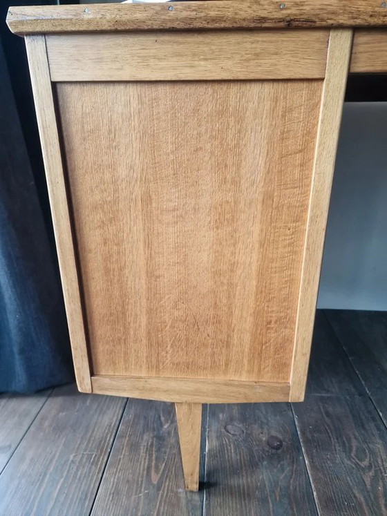 Vintage oak Desk - Eeka Meubelen - 50s/60s – Mid-Century Modern – Wood, Mid Century Modern (photo 16 of 23)