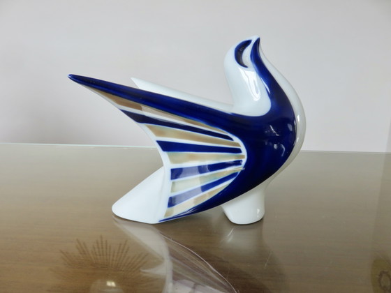 Image 1 of Paloma "sargadelos" in ceramica, colomba, Spagna, anni '70 '80