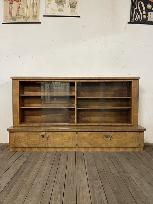 Art Deco Walnoot buffer dressoir jaren 30 Duits