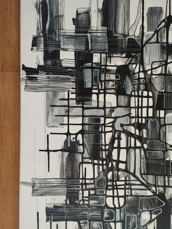 Image 1 of Natia Antadze Abstracte compositie XXL