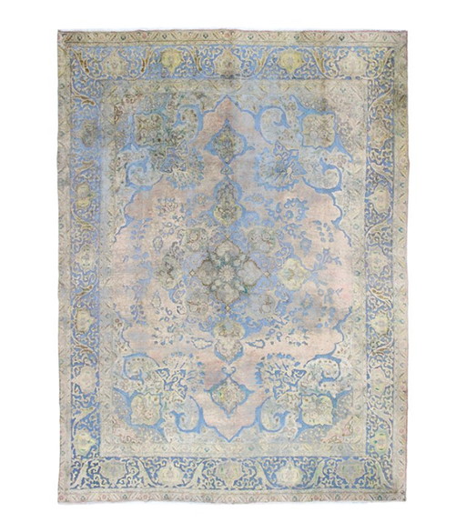 Orientalische Handgeknüpfter Vintage Art Klassik & Relief Design 390 x 290 cm Beige,Blau Farbe
