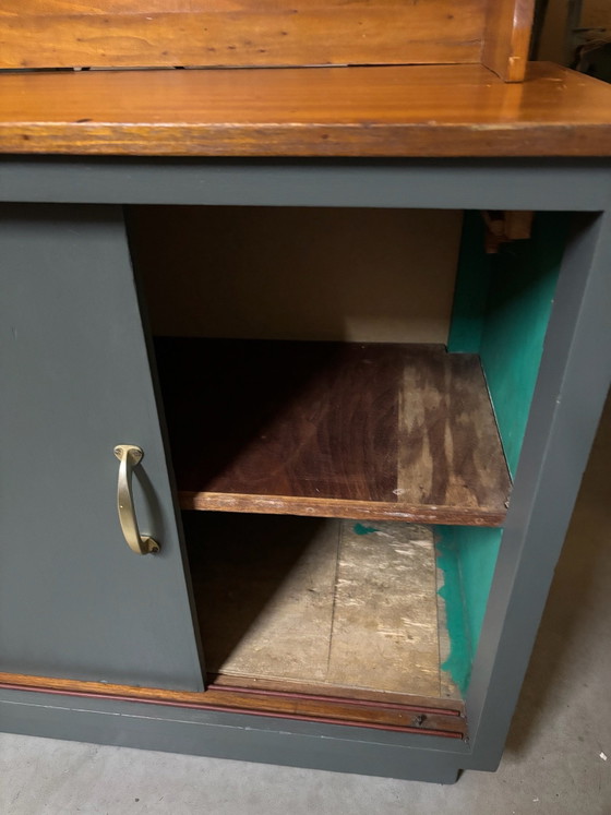 Vaisselier vintage / meuble d'école – Bois (photo 8 of 9)