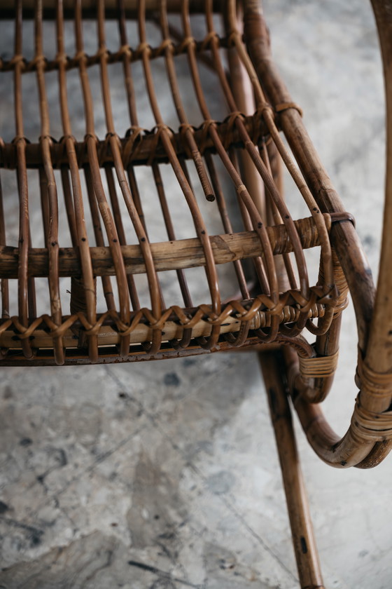 Image 1 of Schommelstoel Frans vintage design modern jaren 60