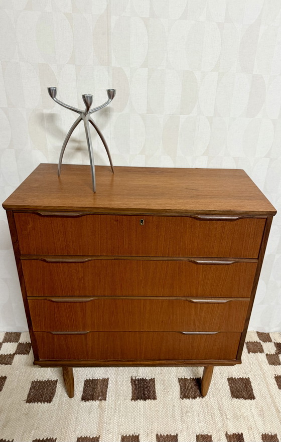 Cassettiera danese vintage | Teak | Mid-century | Anni '60 – Cassettiere, Wood (photo 2 of 7)