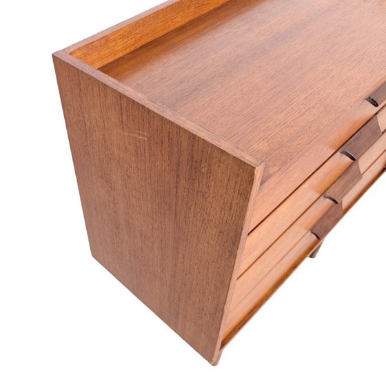Image 1 of Original Midcentury Vintage Teak Chest of Drawers, Bedside Table, Danish